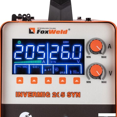 Сварочный инвертор FoxWeld Invermig 205 SYN