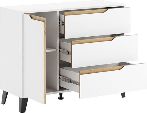 Тумба ЭлиГард Eyva 1D3S (белый)