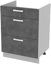 Шкаф напольный Интерлиния Компо НШ60ВП (бетон портленд)