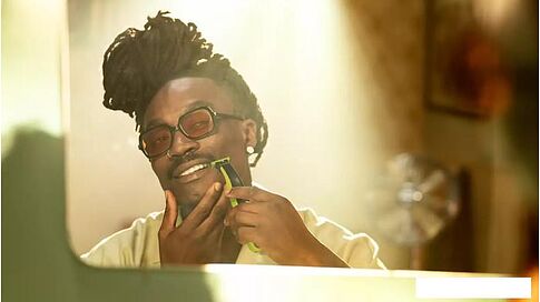 Триммер для бороды и усов Philips OneBlade Face QP2724/20