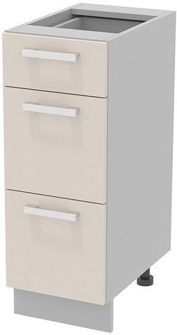 Шкаф напольный Интерлиния Компо НШ30рш3 1м+2б (персидский жемчуг)