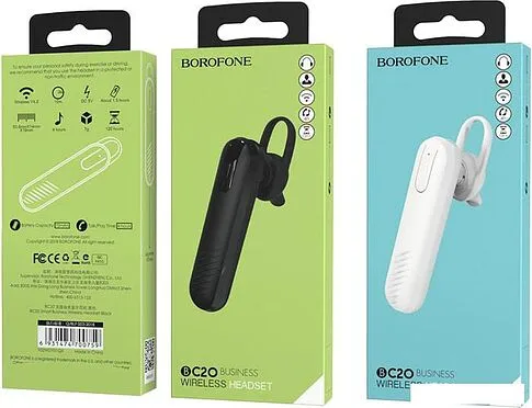 Bluetooth гарнитура Borofone BC20 (черный)