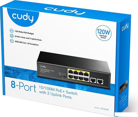 Неуправляемый коммутатор Cudy FS1010P 2.0