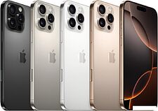Смартфон Apple iPhone 16 Pro Max Dual eSim 256GB (природный титан)