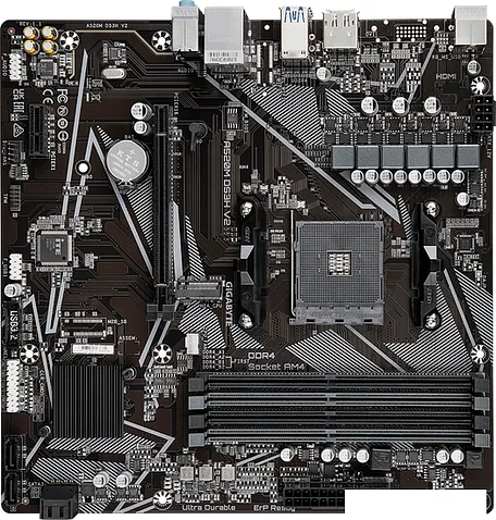 Материнская плата Gigabyte A520M DS3H V2 (rev. 1.1)