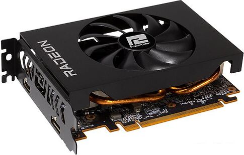 Видеокарта PowerColor Radeon RX 6500 XT ITX 4GB GDDR6 AXRX 6500 XT 4GBD6-DH
