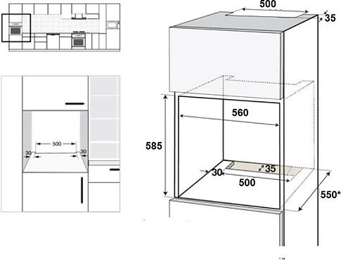 Электрический духовой шкаф Schtoff Decor 950