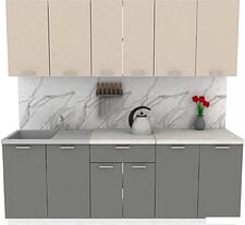 Готовая кухня ЭлиГард Lion 2.2 (персидский жемчуг/дымчатый алмаз/королевский опал)