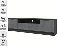 Тумба Интерлиния ТВ Концепт КТ-ТВ4-50 (бетон портленд/антрацит)