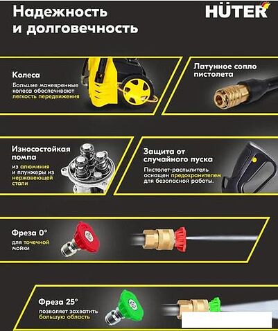 Мойка высокого давления Huter M1650-HP