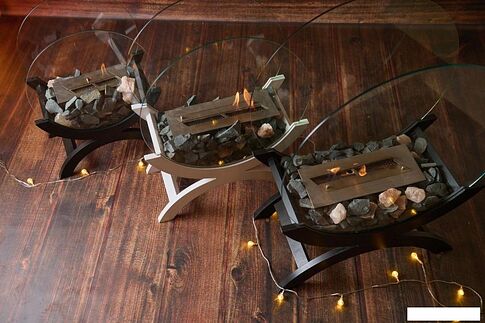 Биокамин ZeFire Iris средний светлый