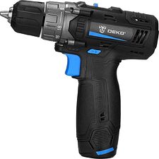 Дрель-шуруповерт Deko DKCD12 083-1113 (с 2-мя АКБ, кейс) Дрель-шуруповерт Deko DKCD12 083-1113 (с 2-мя АКБ, кейс)