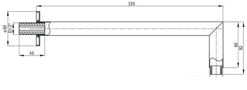 Держатель верхнего душа Deante Cascada NAC N47K