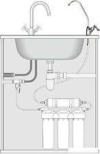 Стационарная система "под мойкой" Prio Новая Вода Praktic EU312