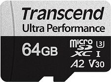 Карта памяти Transcend microSDXC 340S 64GB (с адаптером) Карта памяти Transcend microSDXC 340S 64GB (с адаптером)