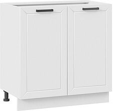 Шкаф напольный Трия Лорас 1Н8 (белый/холст белый)