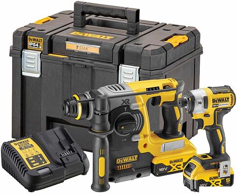 DeWalt DCK2532P2 (перфоратор, винтоверт, 2 АКБ, кейс)