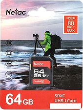 Карта памяти Netac P600 64GB NT02P600STN-064G-R Карта памяти Netac P600 64GB NT02P600STN-064G-R
