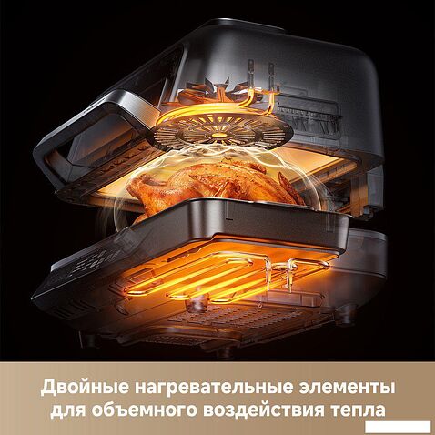 Аэрогриль (аэрофритюрница) Trouver Indoor Air fry grill IG20 Pro Black