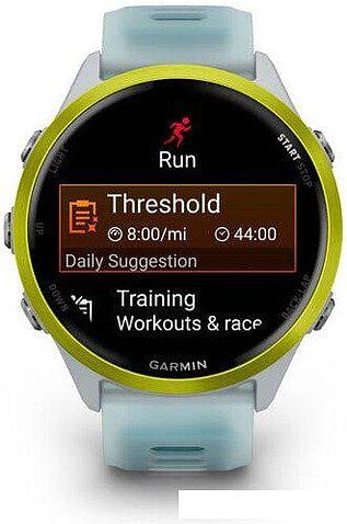 Умные часы Garmin Forerunner 570 47 мм (серебристый/желтый)