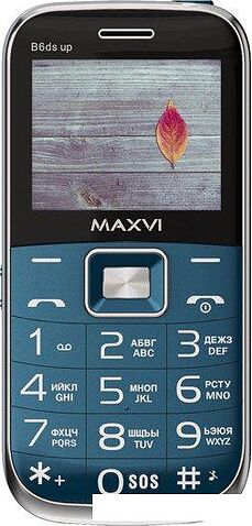 Кнопочный телефон Maxvi B6ds up (маренго)