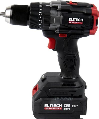 Ударная дрель-шуруповерт ELITECH CD 20BL2 E2201.042.01 (с 1-им АКБ, кейс)