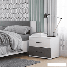 Тумба Горизонт Nova (белый-бетон)