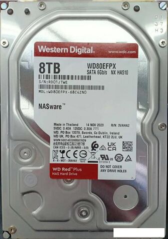 Жесткий диск WD Red Plus 8TB WD80EFPX