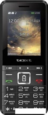 Кнопочный телефон TeXet TM-D215 (черный)