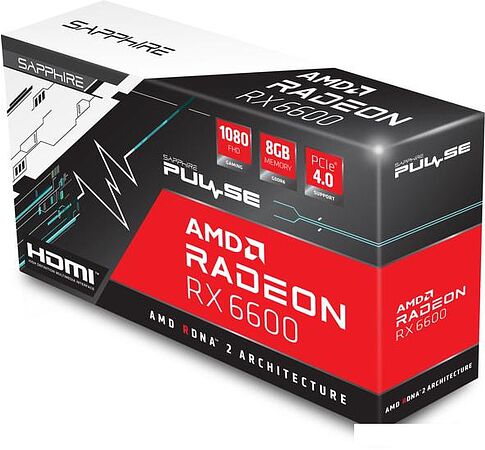 Видеокарта Sapphire Pulse Radeon RX 6600 8GB GDDR6 11310-01-20G
