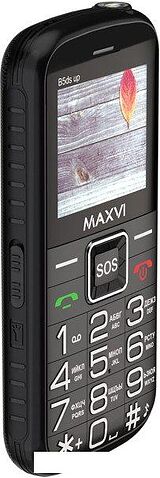 Кнопочный телефон Maxvi B5ds up (черный)