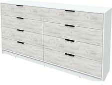 Комод Интерлиния Концепт КТ-К197 (дуб белый/белый платинум)