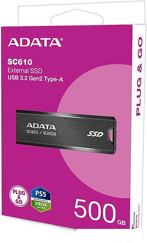 Внешний накопитель ADATA SC610 500GB SC610-500G-CBK/RD