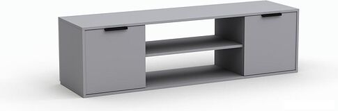 Тумба Кастанье Дезире-1.5 навесная для теле-радиоаппаратуры (серый)
