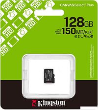 Карта памяти Kingston Canvas Select Plus microSDXC 128GB SDCS3/128GBSP Карта памяти Kingston Canvas Select Plus microSDXC 128GB SDCS3/128GBSP