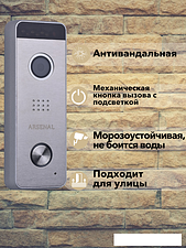 Вызывная панель Arsenal Рокси + (серебристый)