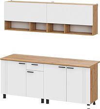 Готовая кухня Mio Tesoro Монако 2.0м (дуб золотой/белый матовый/дуб вотан) Готовая кухня Mio Tesoro Монако 2.0м (дуб золотой/белый матовый/дуб вотан)
