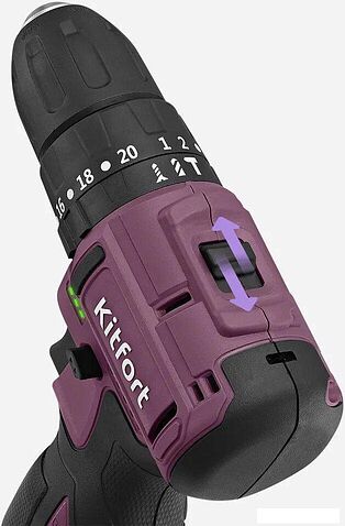 Ударная дрель-шуруповерт Kitfort KT-6505 (с 1-им АКБ)