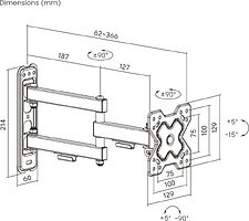 Кронштейн для телевизора Roome LDA40-113-R