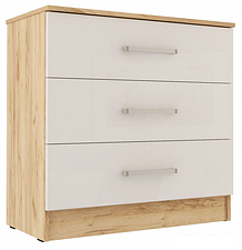 Комод МебельЭра Адель (дуб вотан-белый глянец)