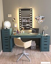 Комод Mio Tesoro Ингар 8 (серый/бирюзовый)