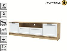 Тумба Интерлиния ТВ Концепт Тренд КТ-ТВ4-50 (дуб золотой/белый)