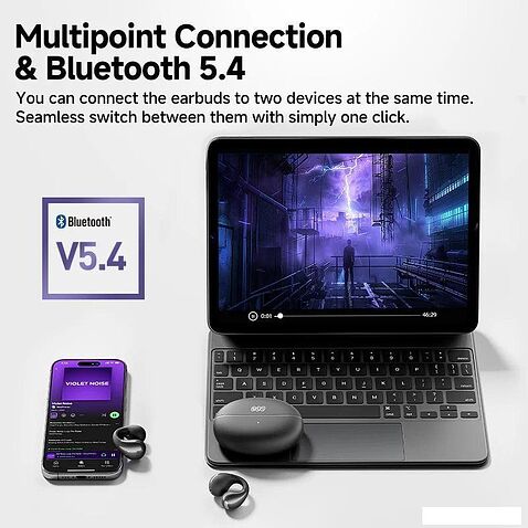 Наушники QCY Crossky C30 (бежевый)