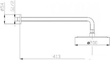 Верхний душ BelBagno Ancona ANCONA-SLD-CRM
