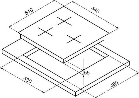 Варочная панель Korting HI 42031 BW