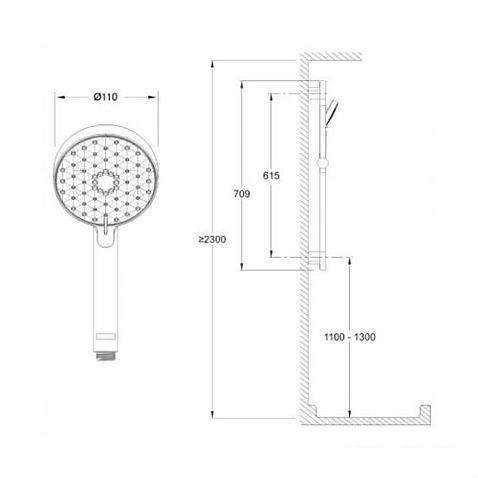 Душевой гарнитур Jacob Delafon Awaken Organic [E99898RU-CP]