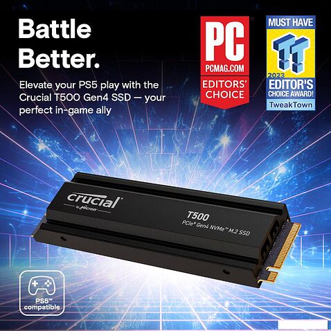 SSD Crucial T500 2TB CT2000T500SSD5