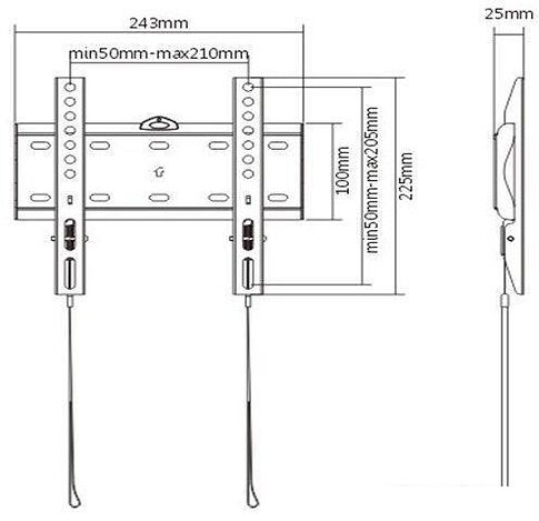 Кронштейн Gembird WM-42F-01