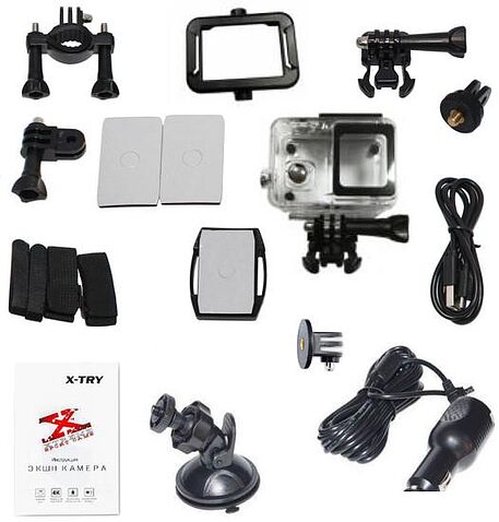 Экшен-камера X-try XTC501 Gimbal Real 4K/60FPS WDR Wi-Fi Autokit