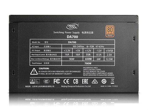 Блок питания DeepCool DA700 [DP-BZ-DA700N]